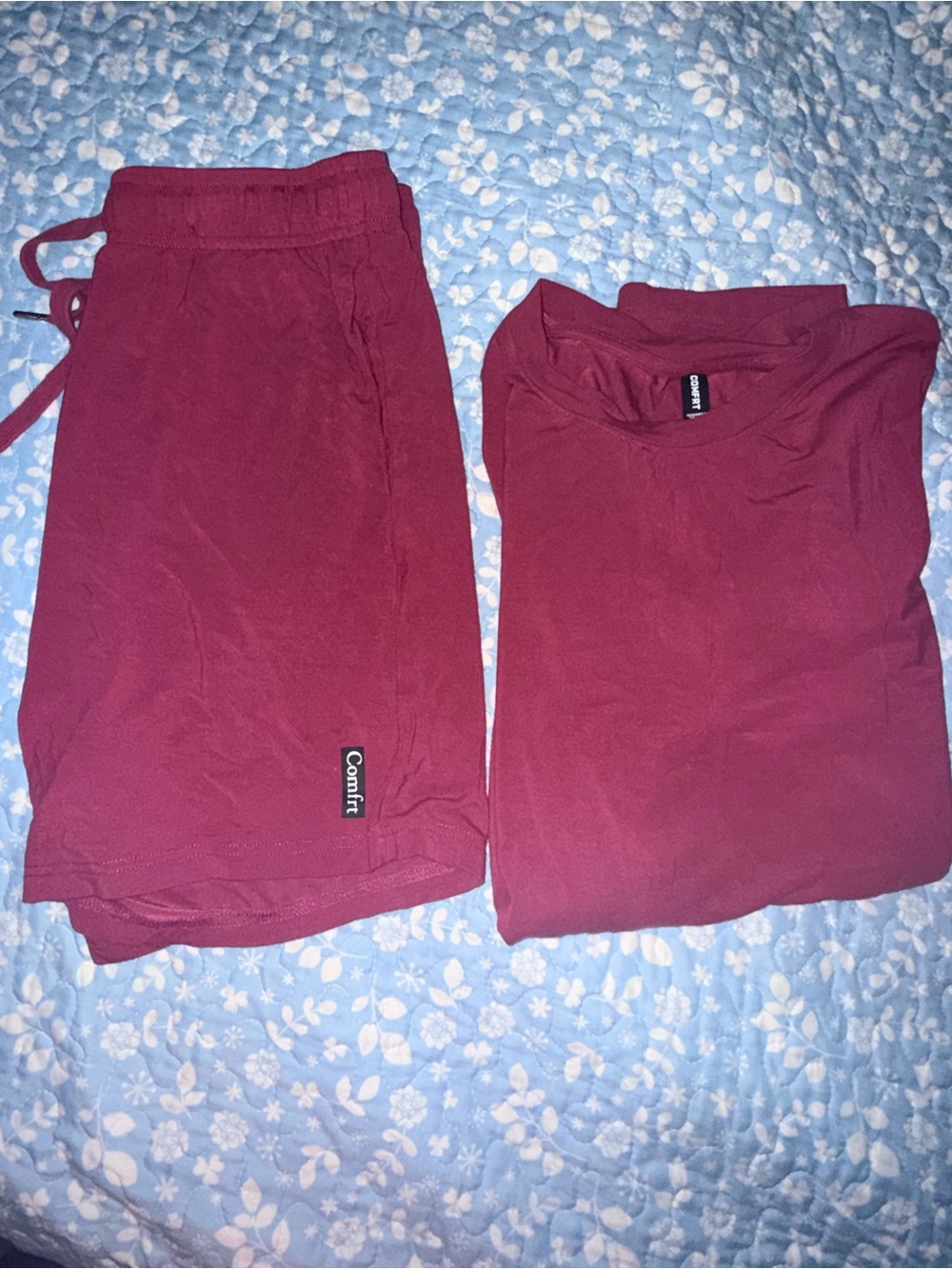 Comfort Women’s Pajama Set in Deep Burgundy